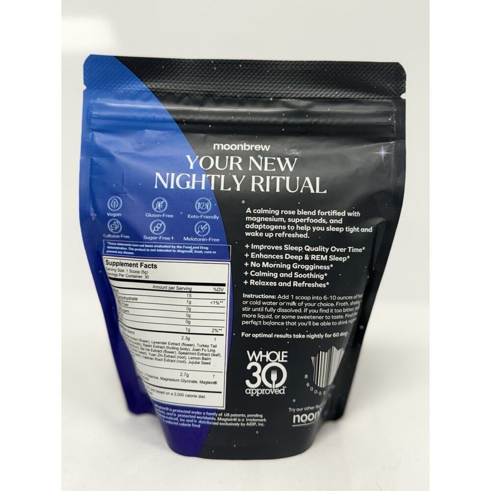 NEW Moon Brew Nighttime Herbal Supplement 14 Superfoods 30S Servings EXP 04/2026 - Picture 2 of 5